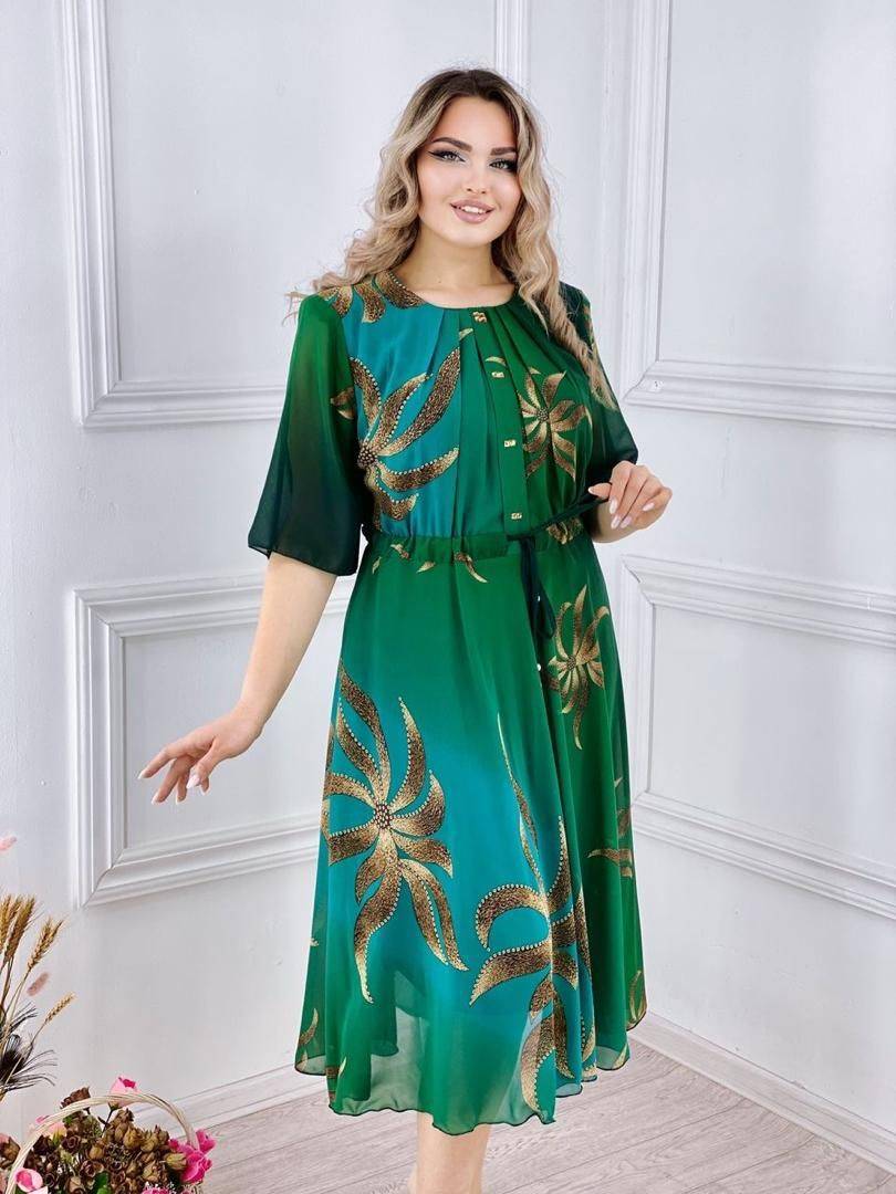 👗【S-5XL】 2025 Elegancka sukienka z nadrukiem