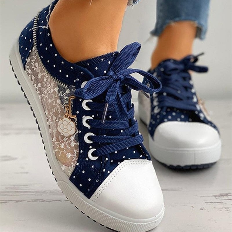 💕【35-42】Modne ležerne platnene cipele od čipke