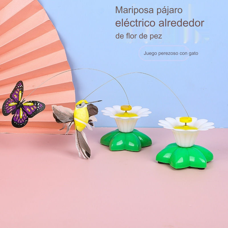 🐈🐈【Compra 1 y obten 1 gratis】🐱Teaser de gato colibrí giratorio automático😍