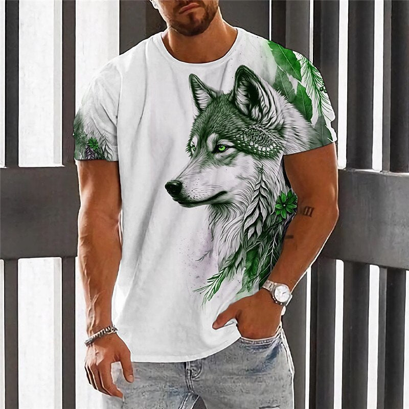 【Kupi 1, dobij 1】【2XS-6XL】👕👕 Muška majica s printom vukova