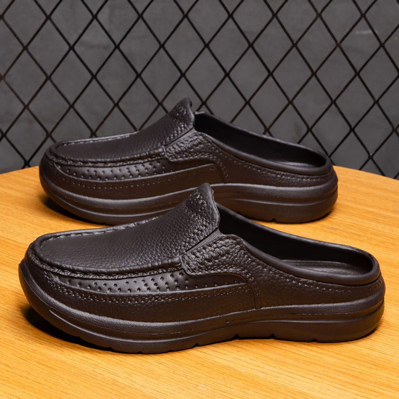 ⏰💥【39-45】2025 Nuevas sandalias/pantuflas casuales sencillas de media caña para hombre💨
