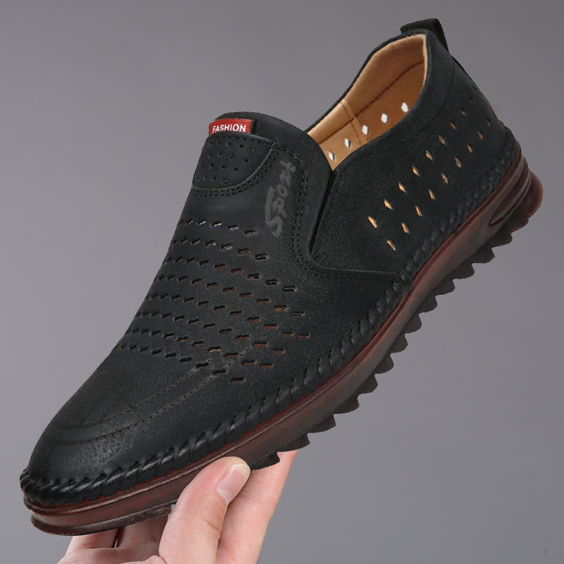【39-44】Zapatos de exterior de cuero genuino hechos a mano para hombre