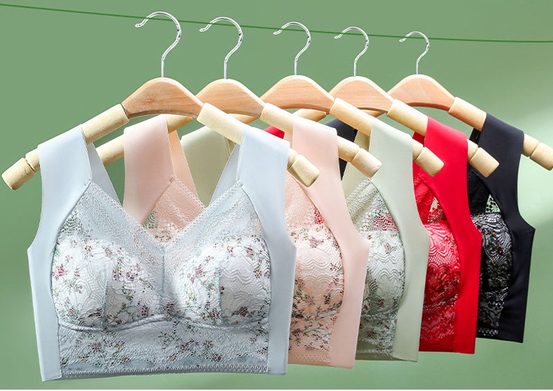 💕🎁【40kg-100kg】Prozračni, podesivi, bešavni grudnjak od ledene svile u velikim veličinama