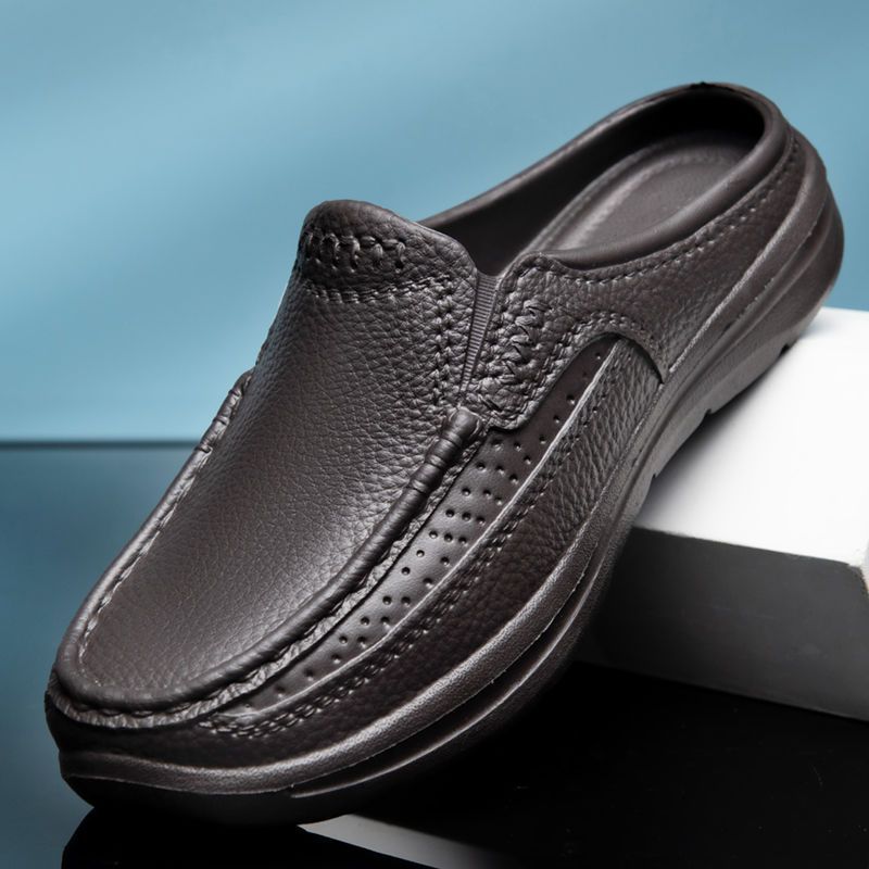 ⏰💥【39-45】2025 Nuevas sandalias/pantuflas casuales sencillas de media caña para hombre💨