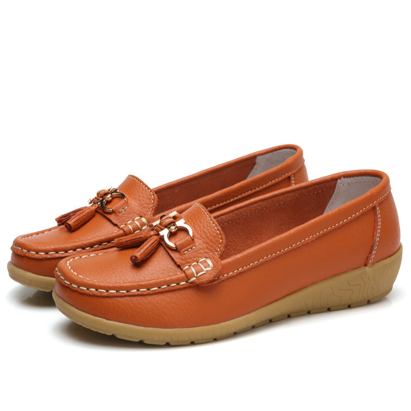 πγ35-44γ Zapatos de cuero para mujer de moda primavera-verano 2025 nuevos