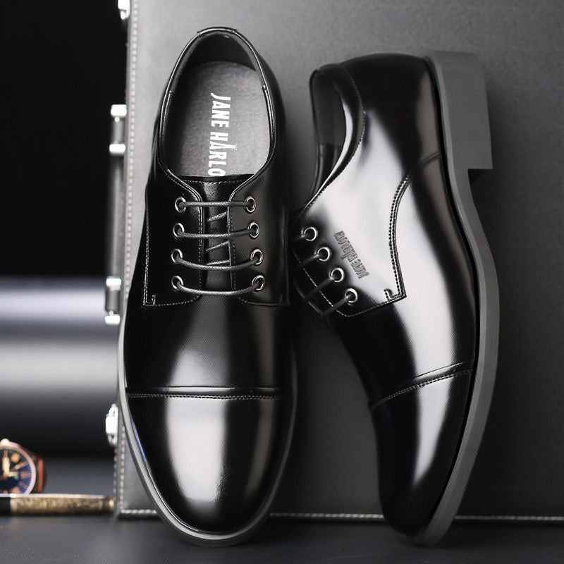 【38-44】Nuevos zapatos de negocios de piel de vacuno para hombre