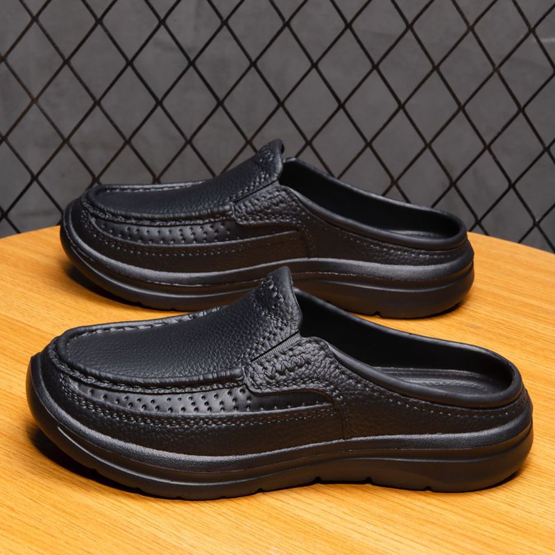 ⏰💥【39-45】2025 Nuevas sandalias/pantuflas casuales sencillas de media caña para hombre💨