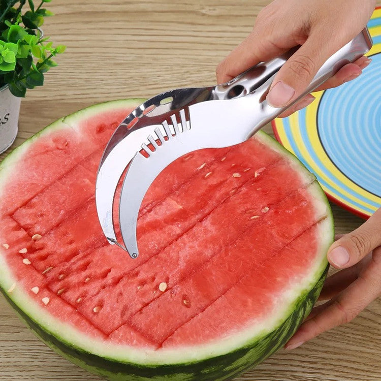【💥Compre 1 y obtenga 1 gratis】Cuchillo de sandía con molino de viento de acero inoxidable, accesorios de cocina