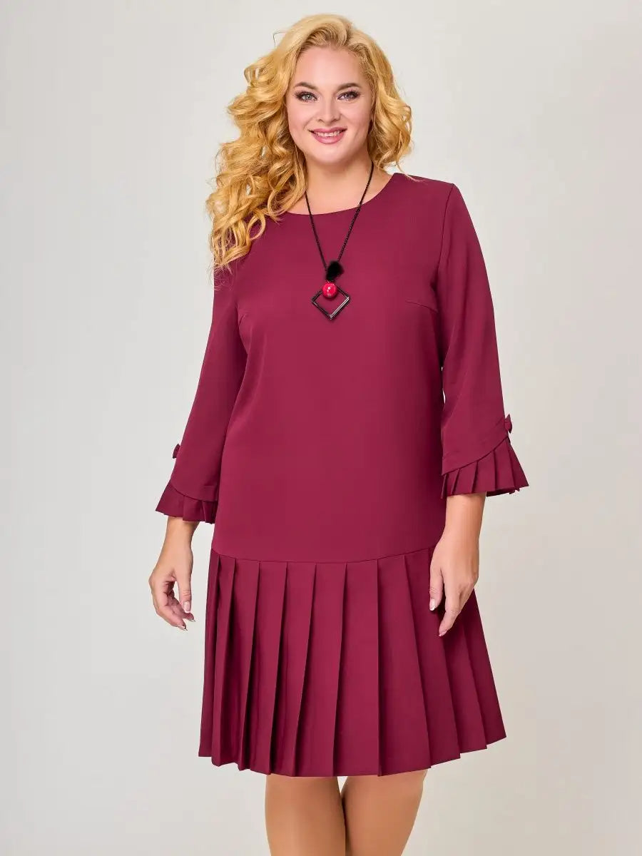 💌 【S-5XL】👗 Vestido elegante de color sólido de alta calidad nuevo de invierno 2024