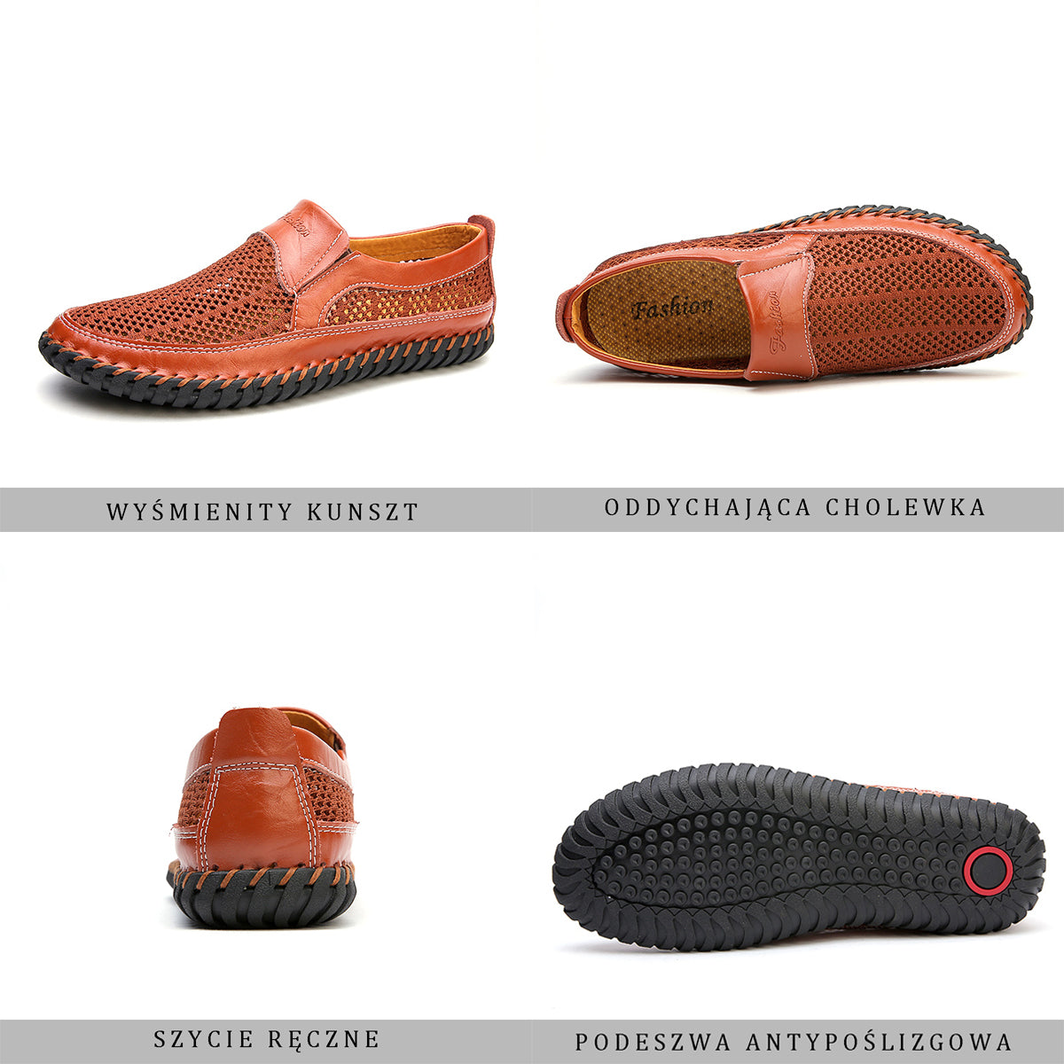 💥🔥【38-48】👞Nuevos zapatos de malla de cuero para hombre para primavera y verano - Talla grande - Piel de vacuno auténtica, resistentes al sudor y a los olores, transpirables y cómodos🔥💥