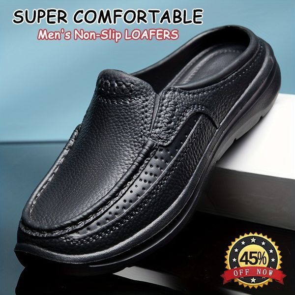 ⏰💥【39-45】2025 Nuevas sandalias/pantuflas casuales sencillas de media caña para hombre💨