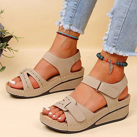 Retro ženske sandale 35-42, udobne ženske sandale na wedges