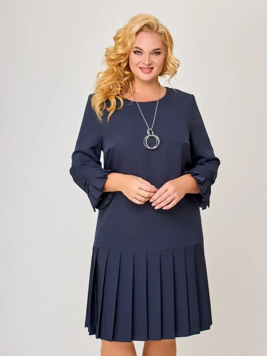 💌 【S-5XL】👗 Vestido elegante de color sólido de alta calidad nuevo de invierno 2024