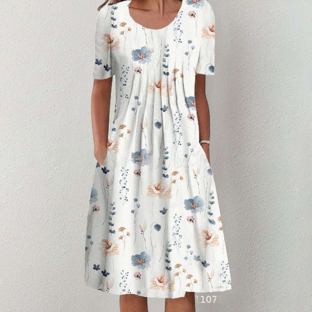 💗sukienka midi, eleganckie wyjścia, motywy botaniczne