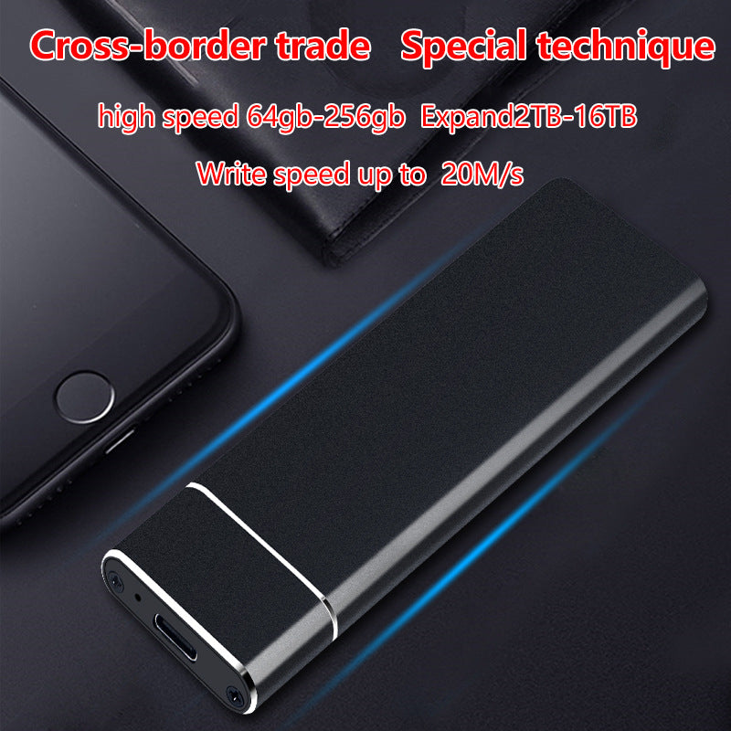 🔥🎉【Kup jeden, a drugi dostaniesz gratis】【4T】🔥Nowy, szybki, mobilny dysk SSD, uniwersalny do telefonów komórkowych i komputerów