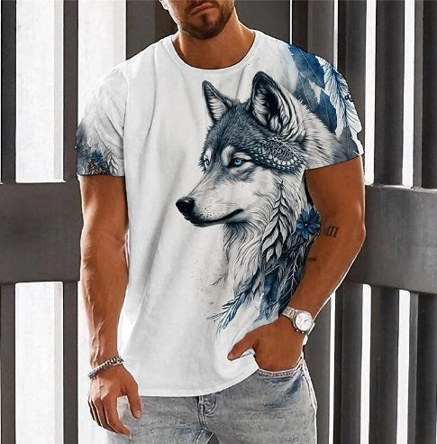 【Kupi 1, dobij 1】【2XS-6XL】👕👕 Muška majica s printom vukova