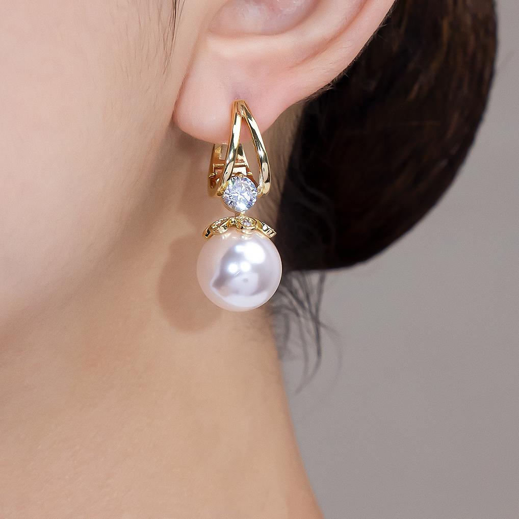đăCompre uno y llĂ©vese otro gratisă Pendientes de plata con perlas de lujo francĂ©s de nuevo estilo 2025
