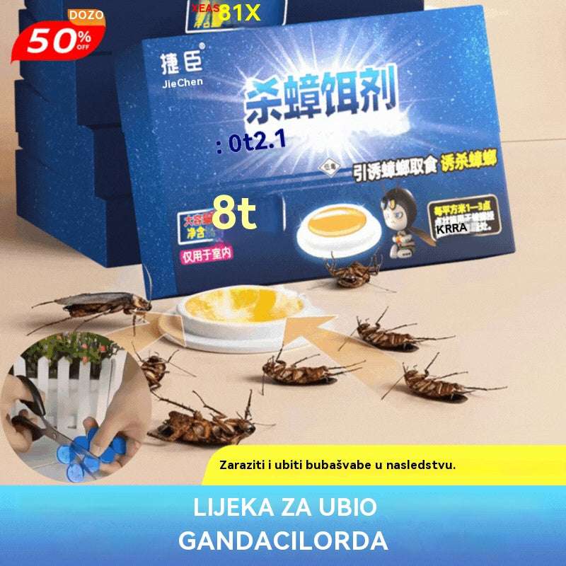 【80 tabletek/10 opakowań】💥 Każde opakowanie kosztuje tylko 9,9 zł Maść na karaluchy, środek owadobójczy do użytku domowego, bezpieczny i nietoksyczny, szybki efekt