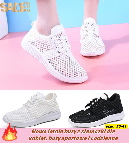 👟【Oferta ograniczona czasowo】【35~41】Nowe letnie buty z siateczki dla kobiet, buty sportowe i codzienne