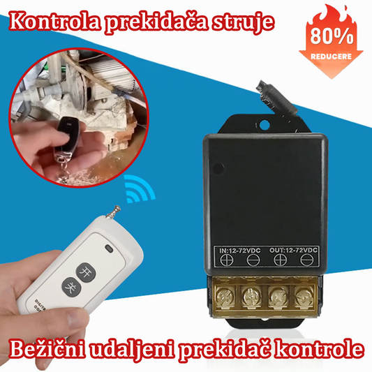 💥【Vremenski ograničen popust】Bežični prekidač za daljinsko upravljanje 30A prekidač za relej motora velike snage
