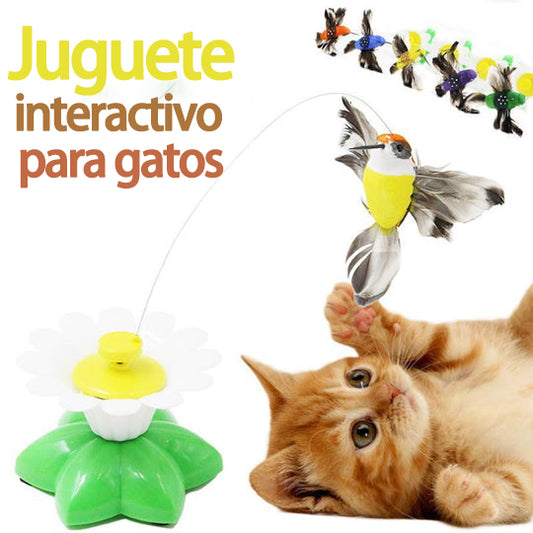 🐈🐈【Compra 1 y obten 1 gratis】🐱Teaser de gato colibrí giratorio automático😍