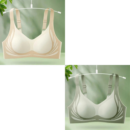 😍【Paquete de 4】Sujetador de una pieza sin aros para mujer ❤️【40-85KG】