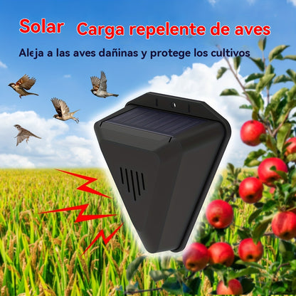 Huerto Estanque de Peces Arroz Paddy Energía Solar Repelente de Aves Alarma Sonido y Luz