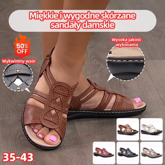 👍👡【35-43】2025 Mekane i udobne ženske kožne sandale 