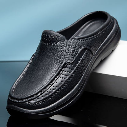 ⏰💥【39-45】2025 Nuevas sandalias/pantuflas casuales sencillas de media caña para hombre💨 