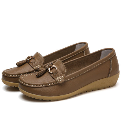 😍【35-44】 Zapatos de cuero para mujer de moda primavera-verano 2025 nuevos
