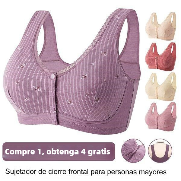 🔥🔥【Compra 1 y llévate 1 gratis】Sujetador fino de verano para mujer de talla grande sin aro de acero