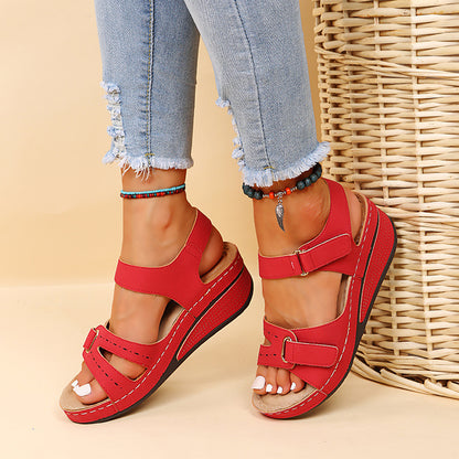 Retro ženske sandale 35-42, udobne ženske sandale na wedges