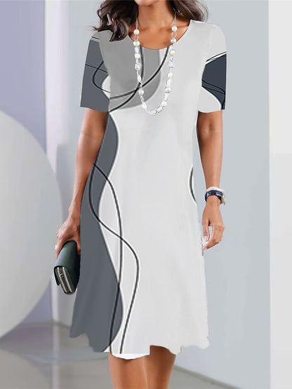 🌷🏆Vruća rasprodaja novih proizvoda🌷👗【XS-5XL】2025Seksi ženska haljina s okruglim izrezom 