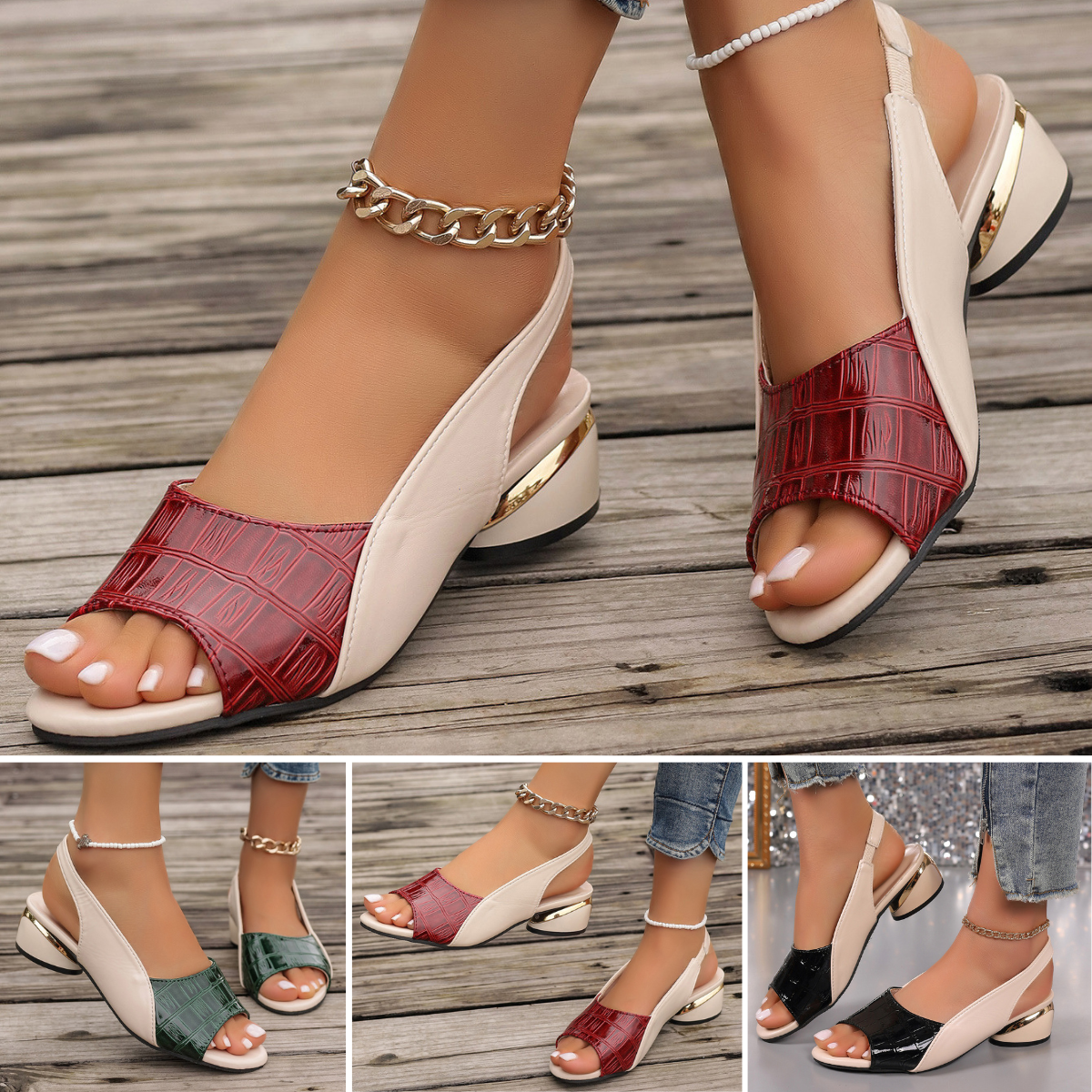 💖👡【35-43】 Ljetne ženske rimske sandale Novi stil Otvorene sandale s debelom petom