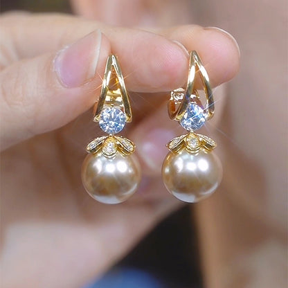 💋【Compre uno y llévese otro gratis】 Pendientes de plata con perlas de lujo francés de nuevo estilo 2025