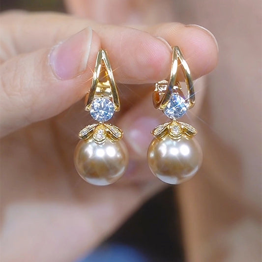 💋【Compre uno y llévese otro gratis】 Pendientes de plata con perlas de lujo francés de nuevo estilo 2025