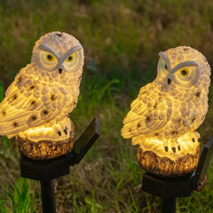 🦉 Lampa solarna w kształcie sowy – zapewnij ciepłe światło w swoim ogrodzie