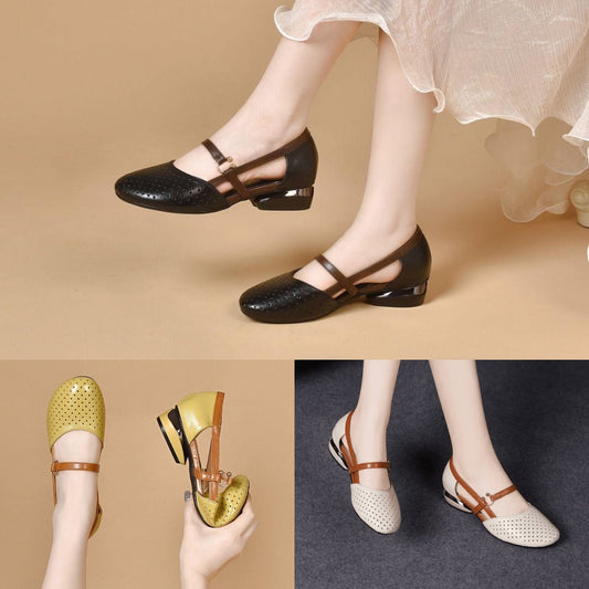 🔥🌴【35-42】2025 Wiosna Moda Eleganckie Sandały Damskie✅Wykonane ze skóry naturalnej✅Miękka podeszwa