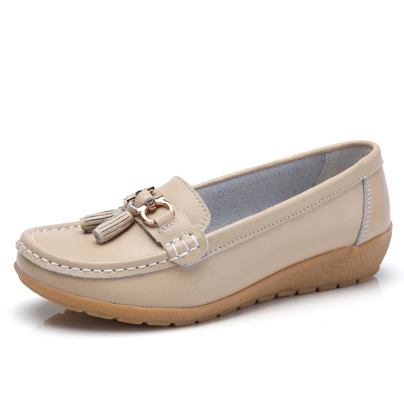😍【35-44】 Zapatos de cuero para mujer de moda primavera-verano 2025 nuevos