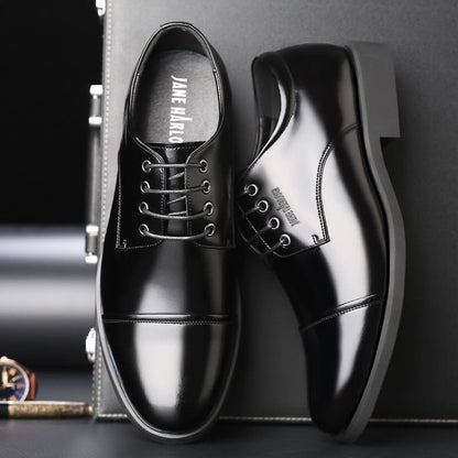 【38-44】Nuevos zapatos de negocios de piel de vacuno para hombre 