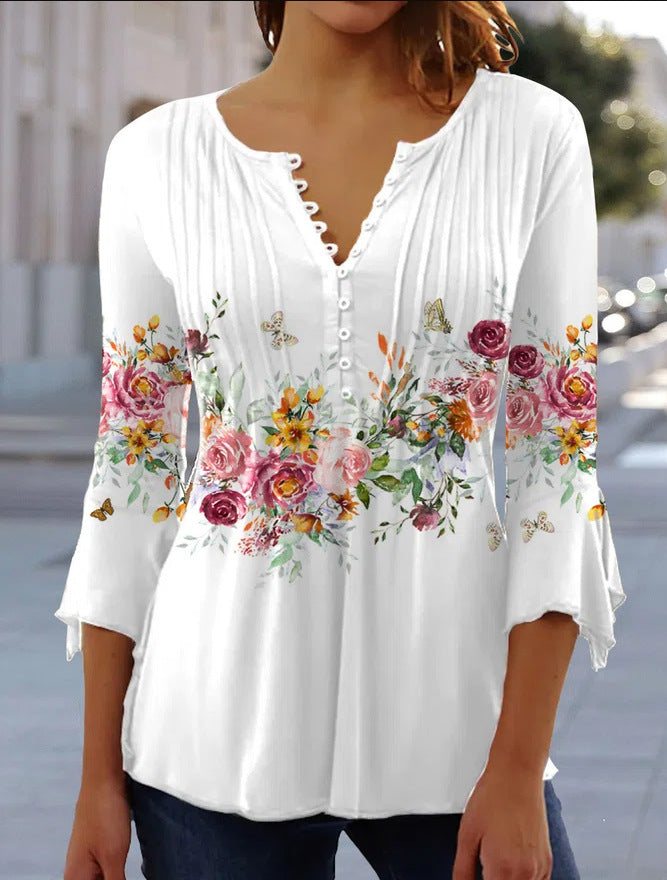 【【🔥Descuentos de temporada.🔥】】 [S-5XL] Camiseta de cuello en V para mujer 