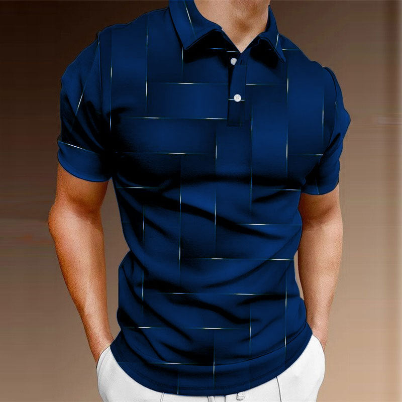 💥【S-5XL】Lato nowe modne, codzienne guziki z krótkim rękawem topy koszule męskie koszulki POLO