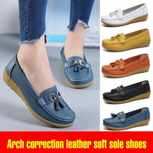 😍【35-44】 Zapatos de cuero para mujer de moda primavera-verano 2025 nuevos
