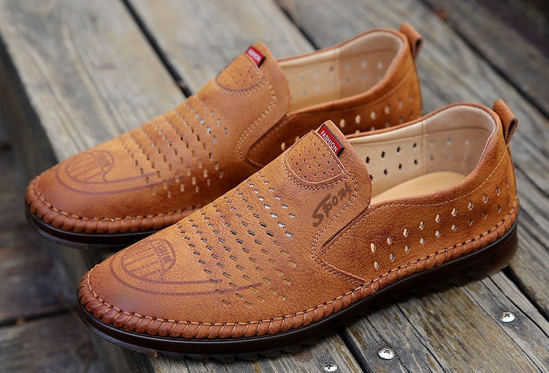 【39-44】Zapatos de exterior de cuero genuino hechos a mano para hombre 