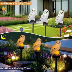 🦉 Lampa solarna w kształcie sowy – zapewnij ciepłe światło w swoim ogrodzie