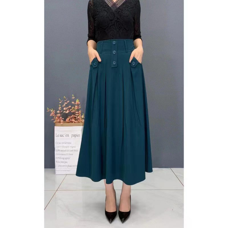 💐【Oferta ograniczona czasowo】🌺【45-90KG】2025 nowa modna szyfonowa spódnica z wysokim stanem