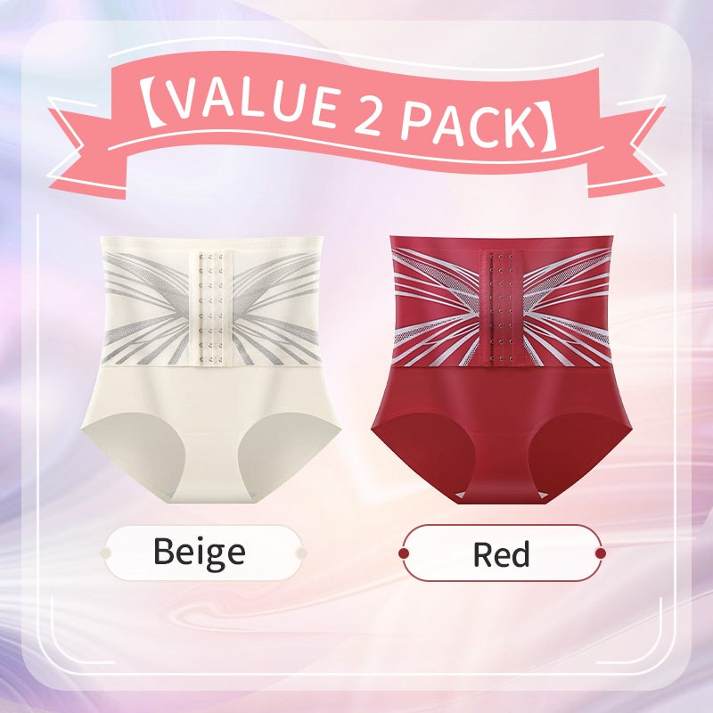 🥰😍【Paquete de 2-(precio medio 14.5 euros)】Cintura alta, botones, glúteos fuertes para control de barriga, bragas moldeadoras