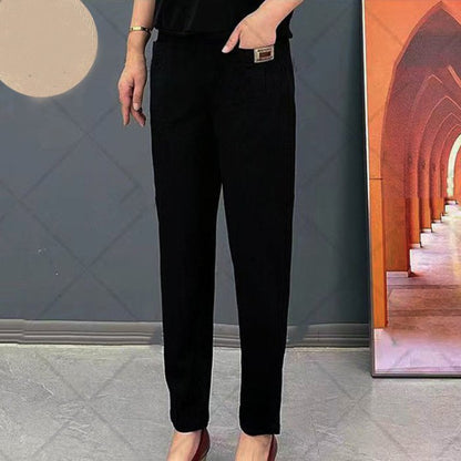 🔥HOT SALE-50%🔥Damskie bawełniane spodnie z elastyczną talią