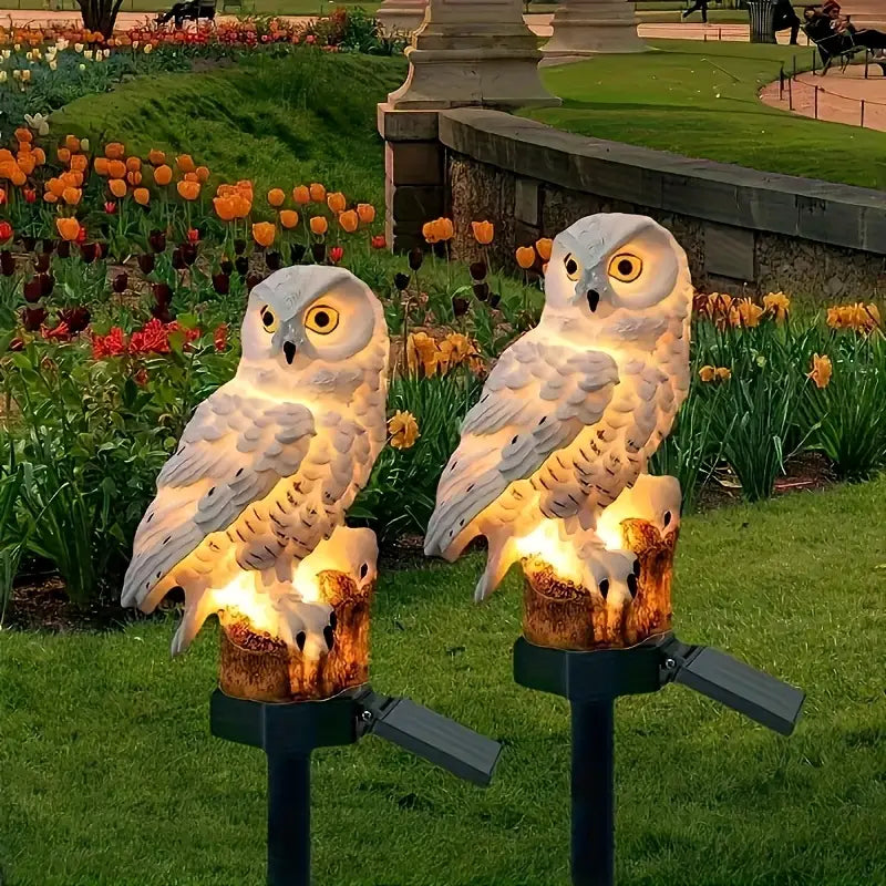 🦉 Lampa solarna w kształcie sowy – zapewnij ciepłe światło w swoim ogrodzie