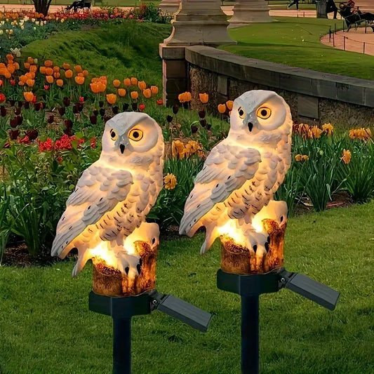 🦉 Lampa solarna w kształcie sowy – zapewnij ciepłe światło w swoim ogrodzie